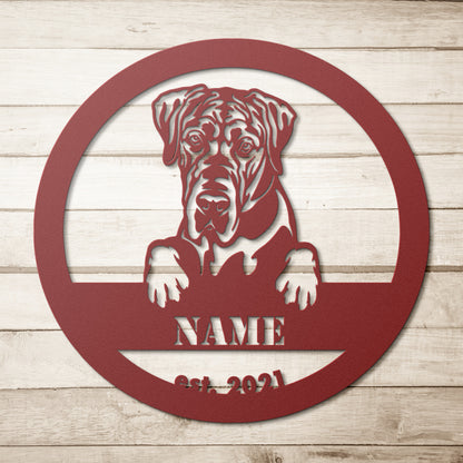 Buy Personalized Great Dane Metal Wall Art, Great Great Dane Gift