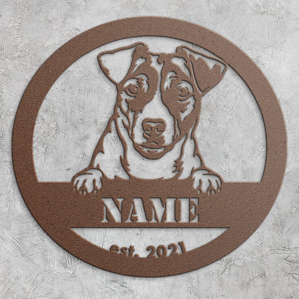 Personalized Jack Russell Terrier Metal Wall Art, Great Jack Russell Terrier Gift