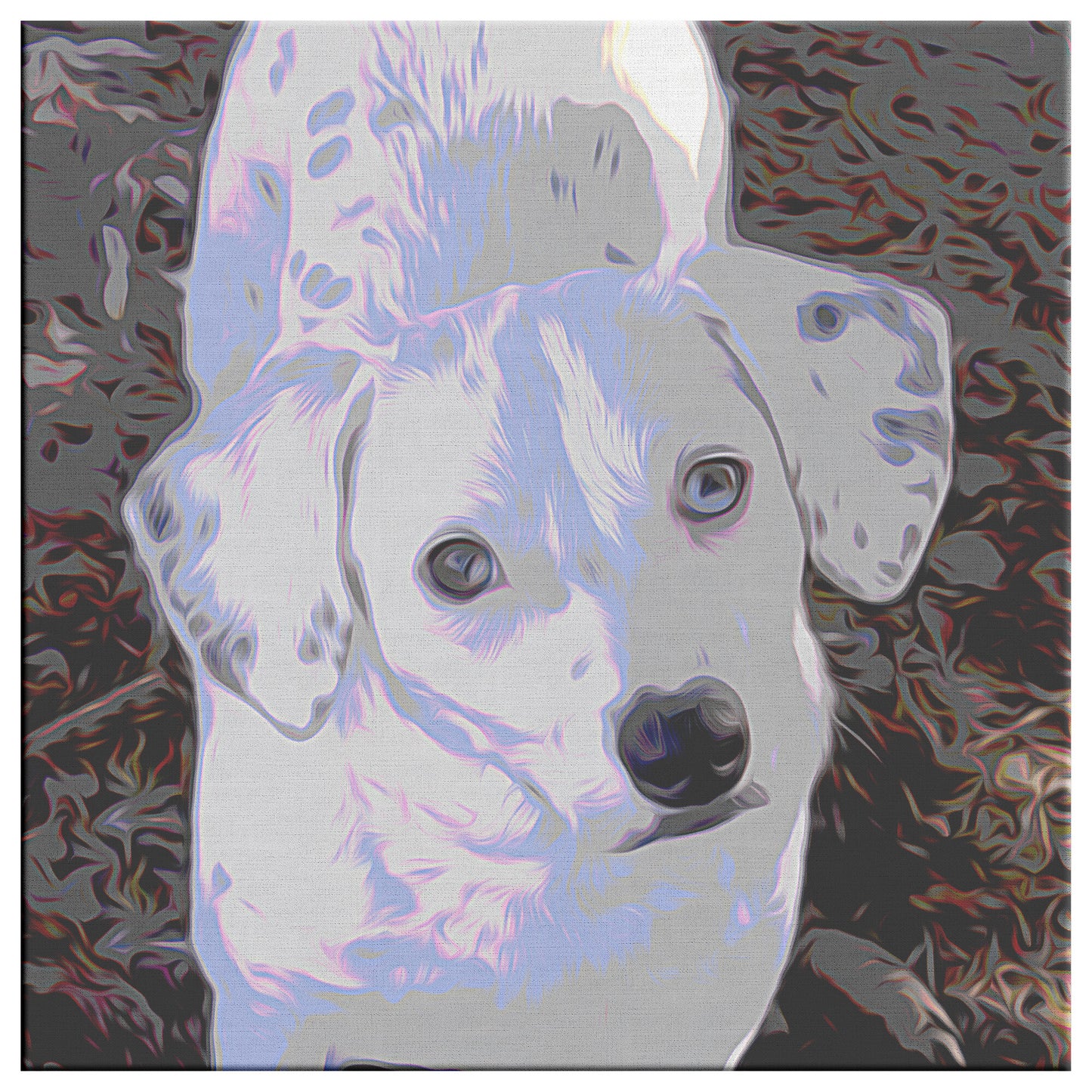 Buy Polka II Gallery Canvas | Shop All-American Dog Art | Roscoe & Charlie