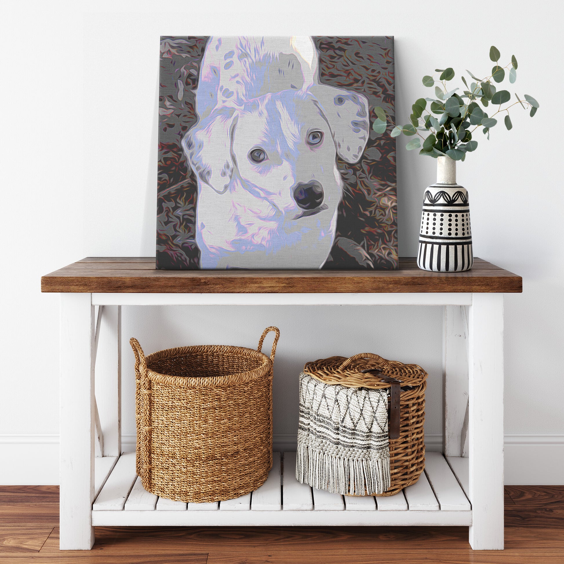 Buy Polka II Gallery Canvas | Shop All-American Dog Art | Roscoe & Charlie