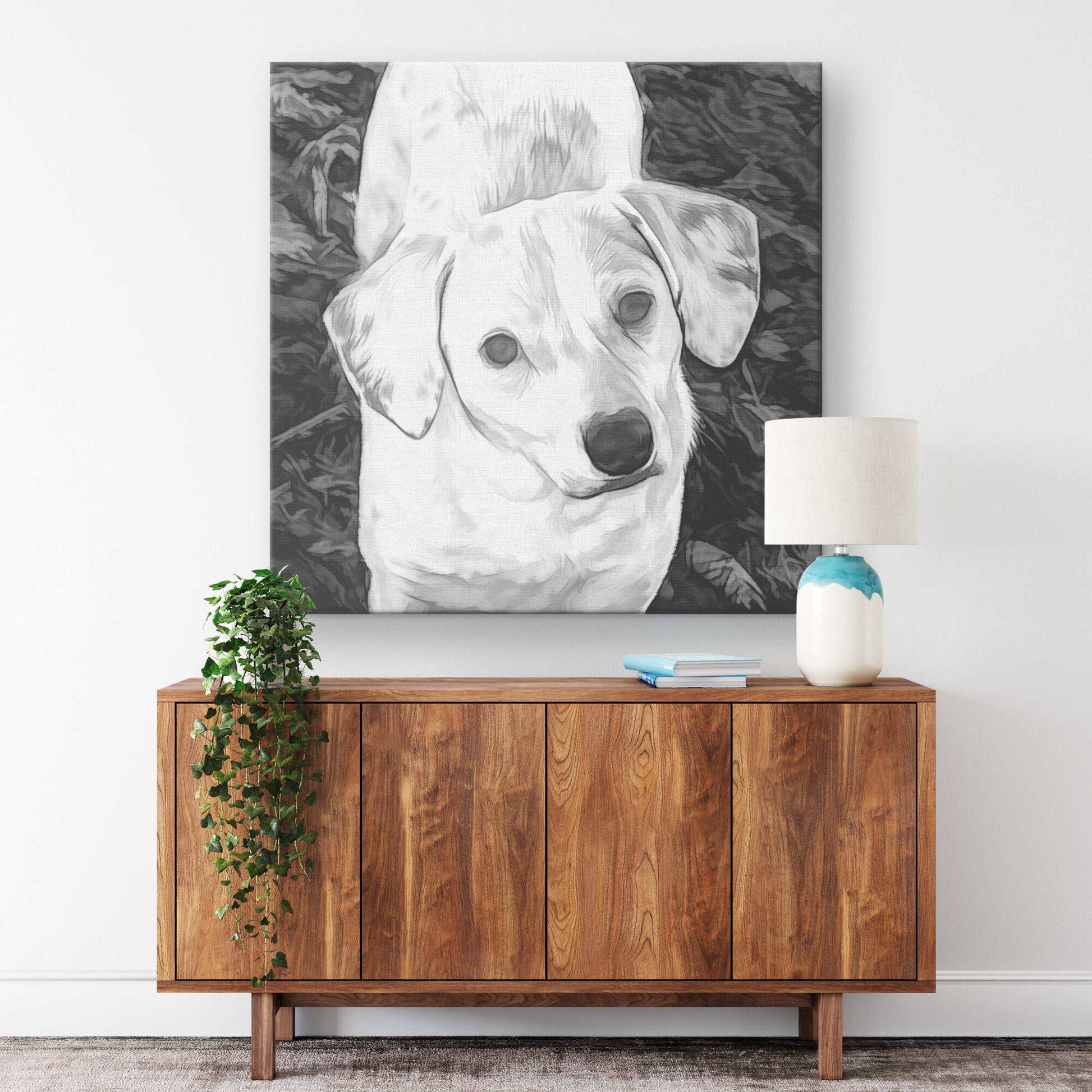 Buy Polka IV Gallery Canvas | Shop for All-American Dog Art | Roscoe & Charlie