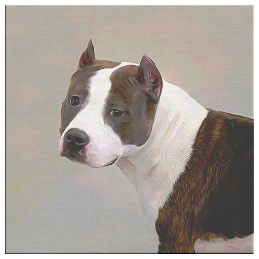 Buy Prince III Gallery Canvas | Shop Pit Bull Wall Art | Roscoe & Charlie