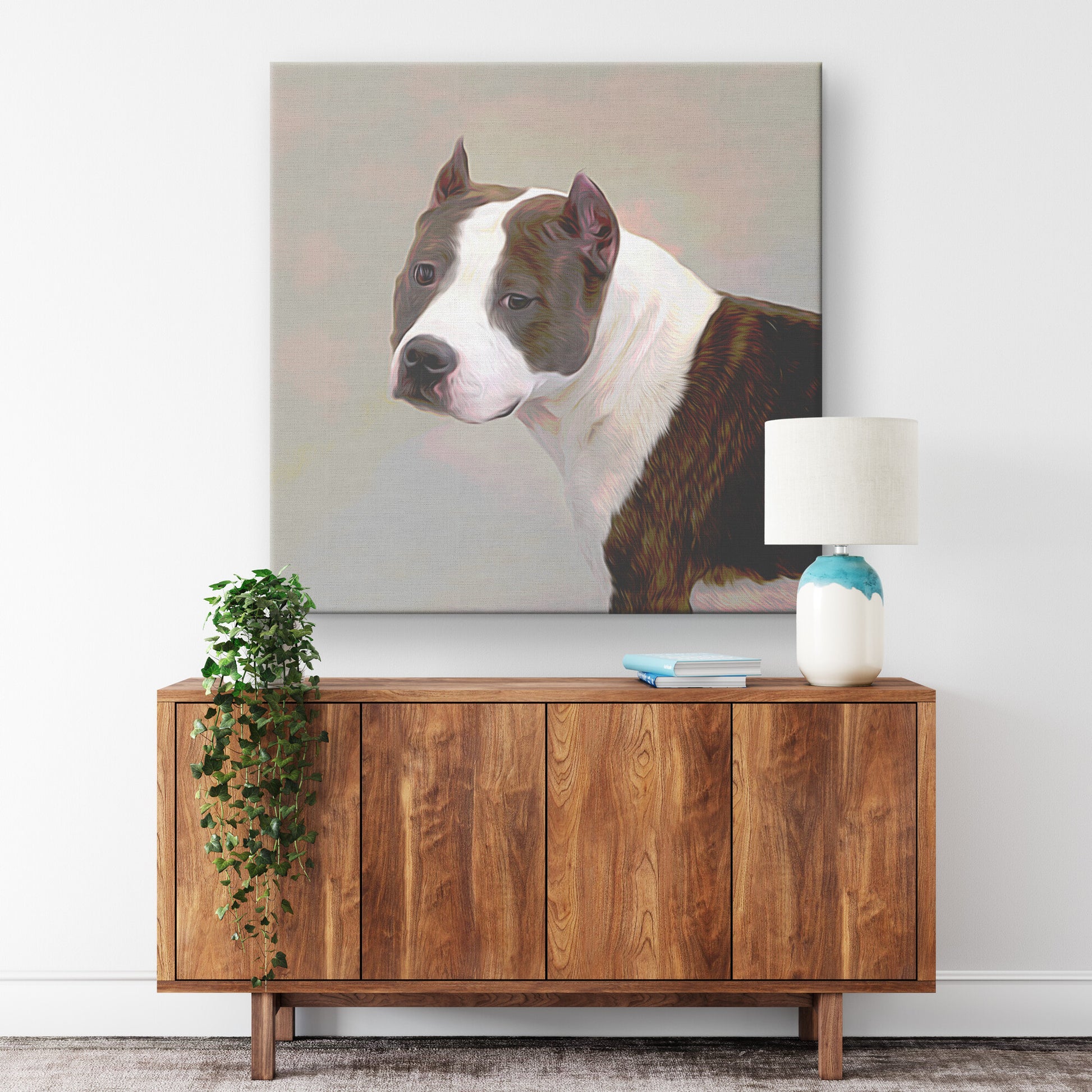 Buy Prince III Gallery Canvas | Shop Pit Bull Wall Art | Roscoe & Charlie