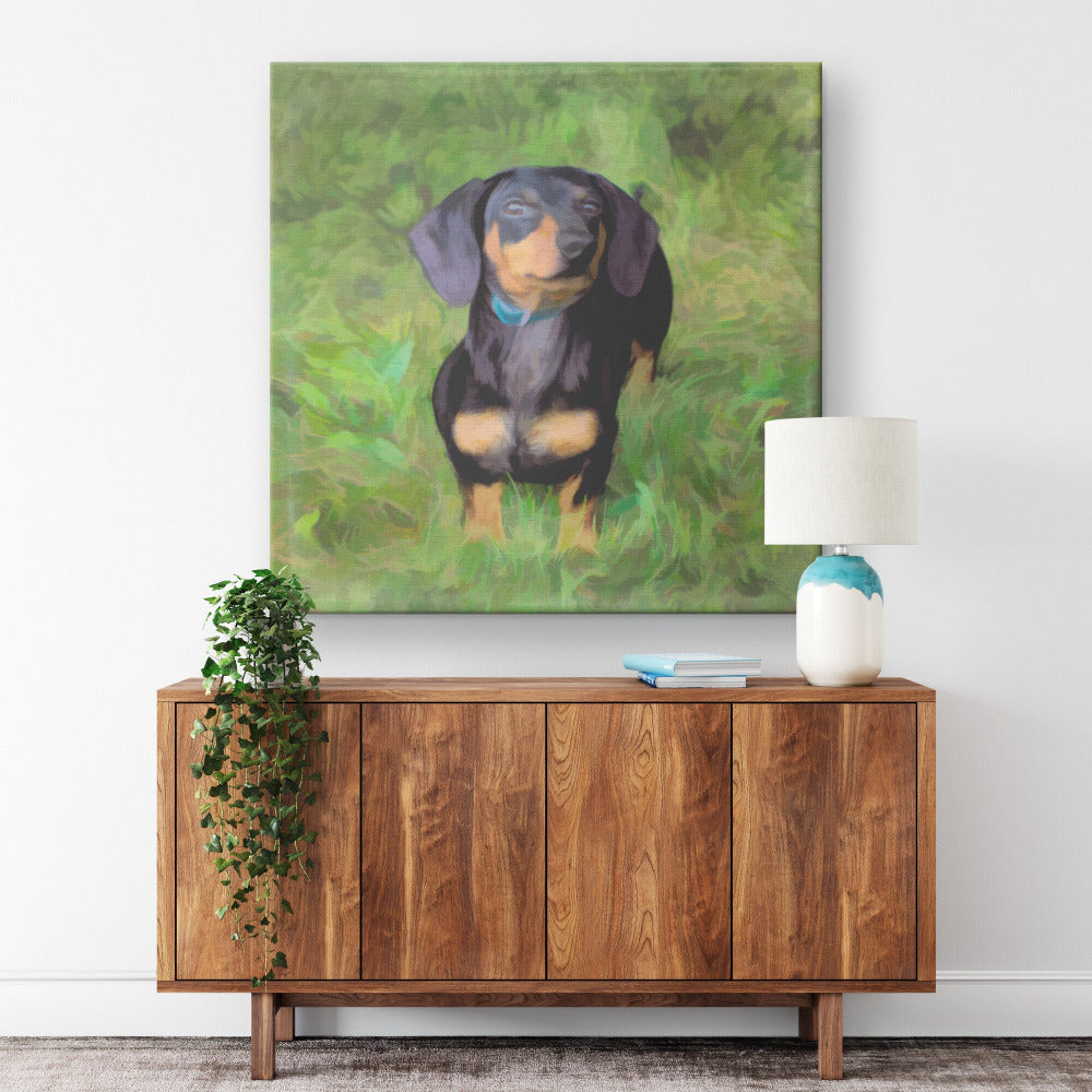 Buy Rex I Gallery Canvas | Shop for Dachshund Wall Art | Roscoe & Charlie