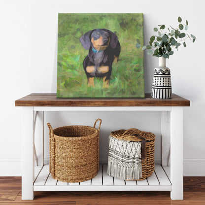 Buy Rex I Gallery Canvas | Shop for Dachshund Wall Art | Roscoe & Charlie