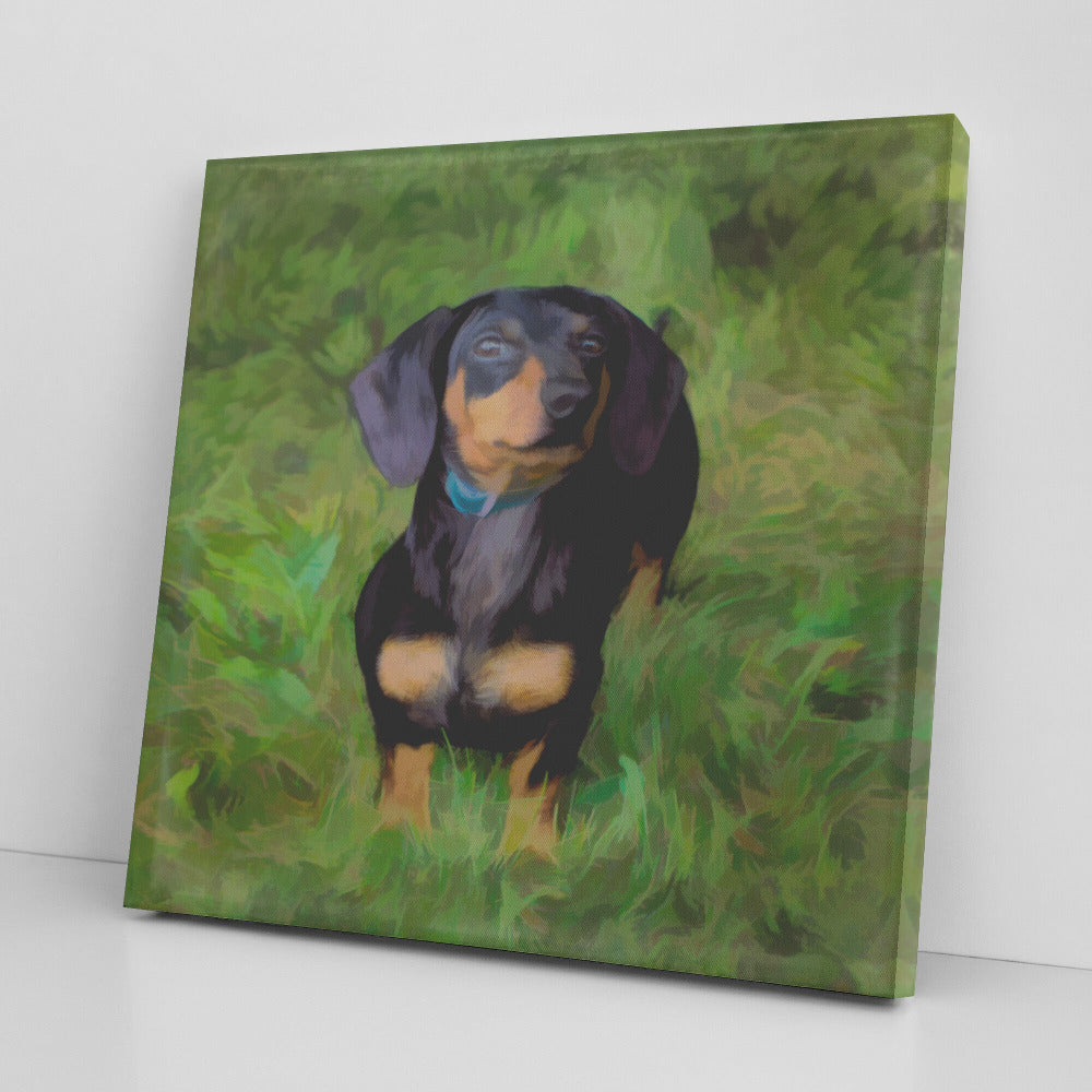 Buy Rex I Gallery Canvas | Shop for Dachshund Wall Art | Roscoe & Charlie