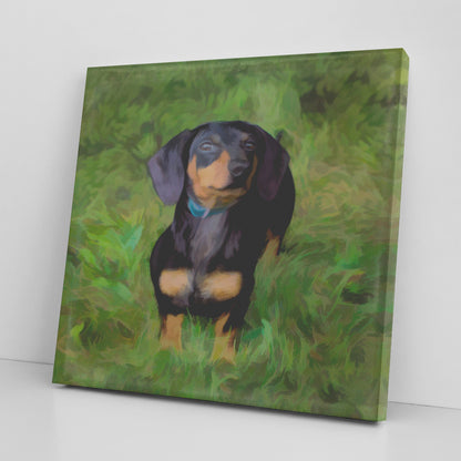 Buy Rex I Gallery Canvas | Shop for Dachshund Wall Art | Roscoe & Charlie