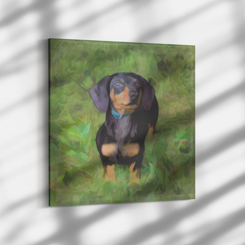 Buy Rex I Gallery Canvas | Shop for Dachshund Wall Art | Roscoe & Charlie