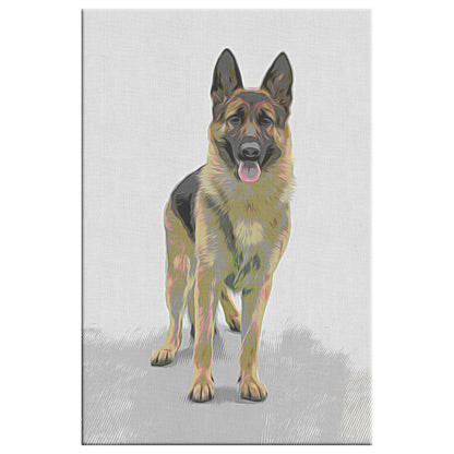 Buy Rocky II Gallery Canvas | Shop for German Shepherd Wall Art | Roscoe & Charlie