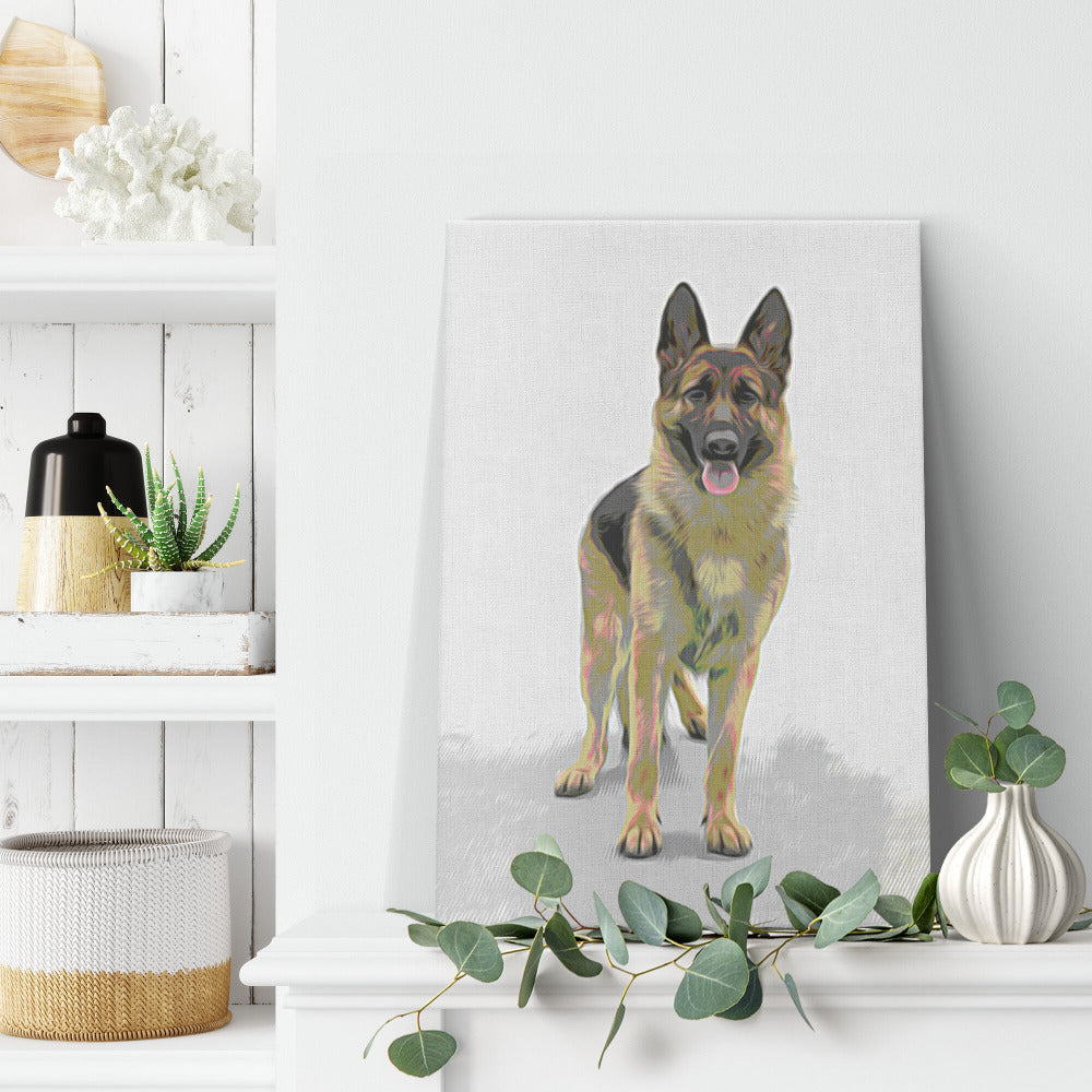 Buy Rocky II Gallery Canvas | Shop for German Shepherd Wall Art | Roscoe & Charlie