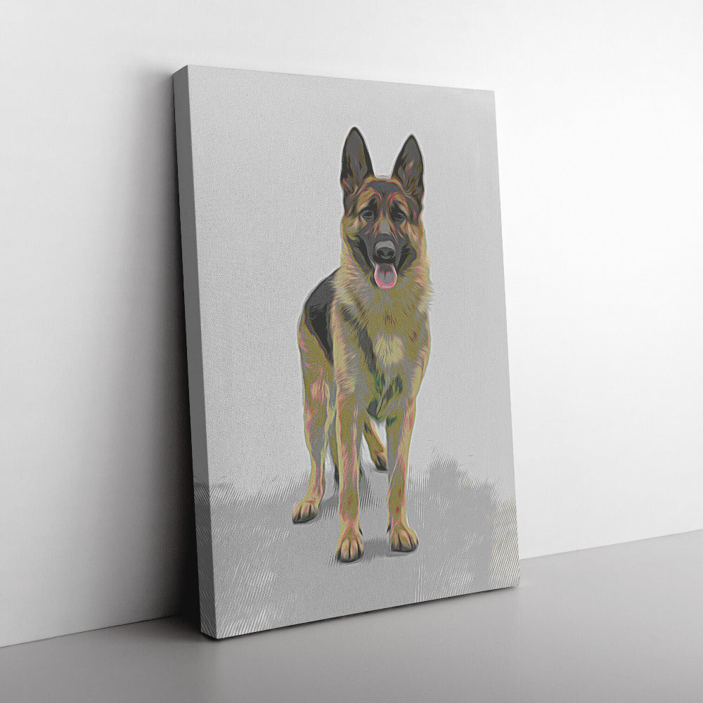 Buy Rocky II Gallery Canvas | Shop for German Shepherd Wall Art | Roscoe & Charlie