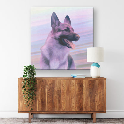 Buy Rocky VI Gallery Canvas | Shop for German Shepherd Wall Art | Roscoe & Charlie