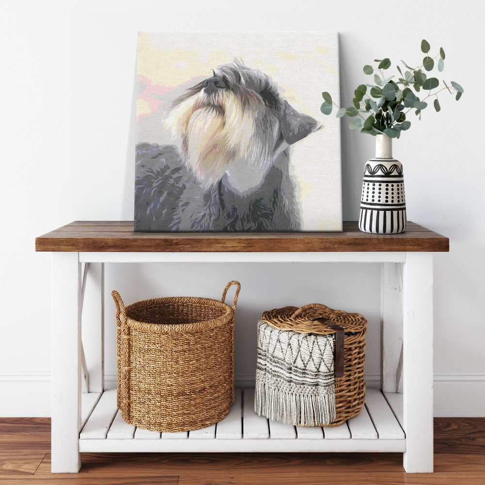 Buy Schroeder IV Gallery Canvas | Shop for Schnauzer Wall Art | Roscoe & Charlie