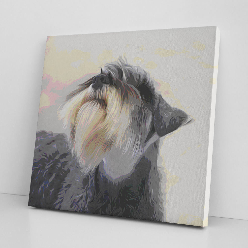 Buy Schroeder IV Gallery Canvas | Shop for Schnauzer Wall Art | Roscoe & Charlie