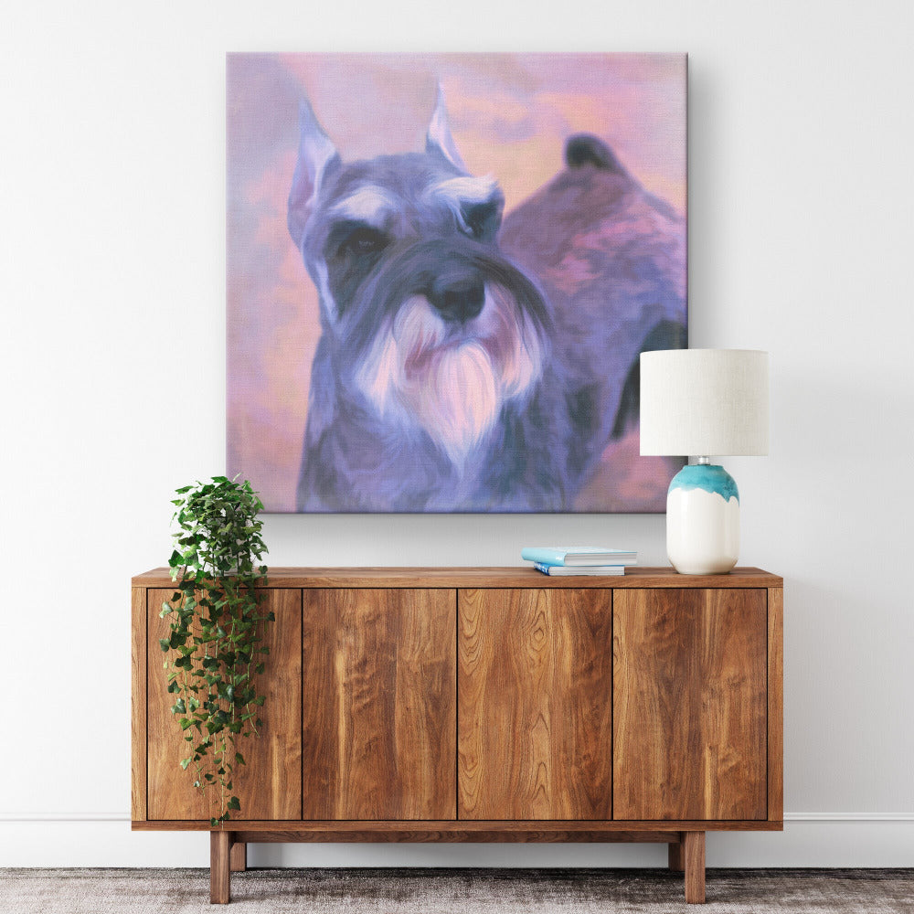 Buy Schroeder I Gallery Canvas | Shop for Schnauzer Wall Art | Roscoe & Charlie