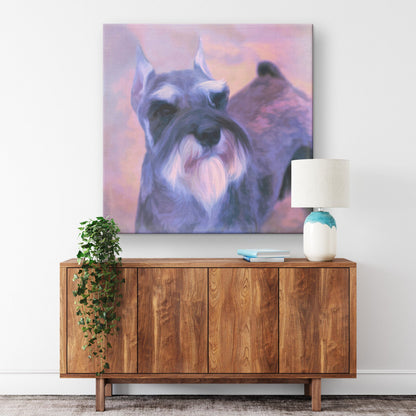 Buy Schroeder I Gallery Canvas | Shop for Schnauzer Wall Art | Roscoe & Charlie