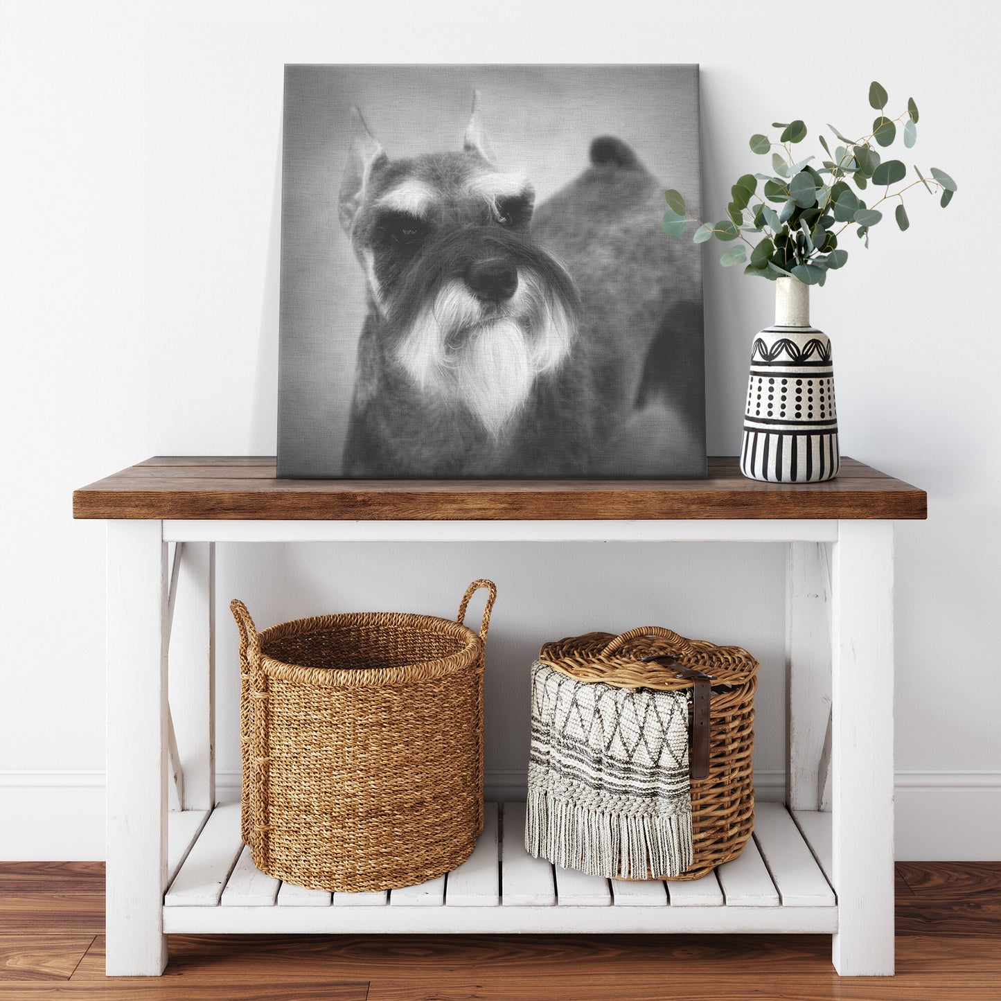 Buy Schroeder III Gallery Canvas | Shop for Miniature Schnauzer Wall Art | Roscoe & Charlie