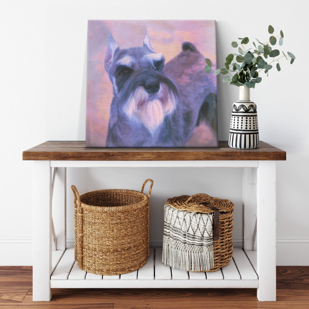 Buy Schroeder I Gallery Canvas | Shop for Schnauzer Wall Art | Roscoe & Charlie