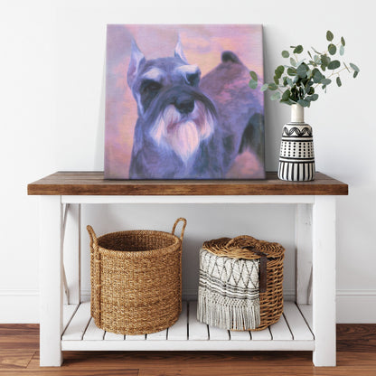 Buy Schroeder I Gallery Canvas | Shop for Schnauzer Wall Art | Roscoe & Charlie