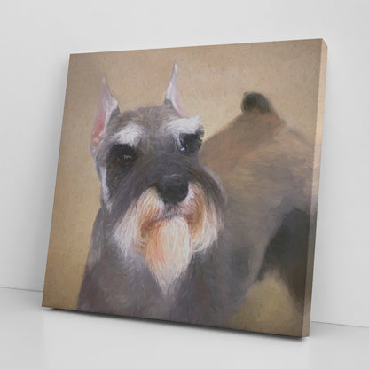 Buy Schroeder II Gallery Canvas | Shop for Miniature Schnauzer Wall Art | Roscoe & Charlie