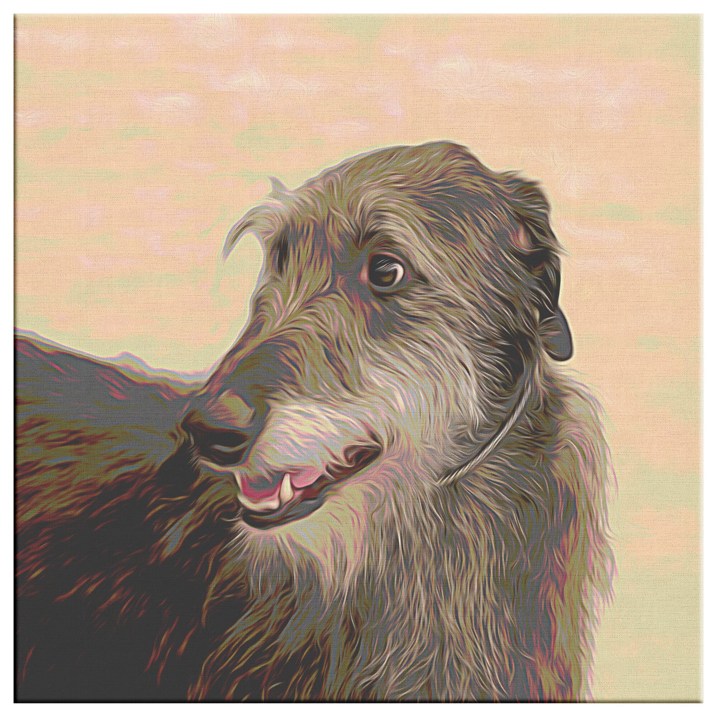 Buy Seamus IV Gallery Canvas | Shop for Irish Wolfhound Wall Art | Roscoe & Charlie