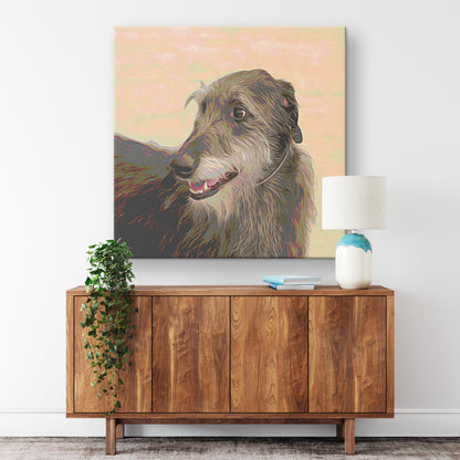 Buy Seamus IV Gallery Canvas | Shop for Irish Wolfhound Wall Art | Roscoe & Charlie