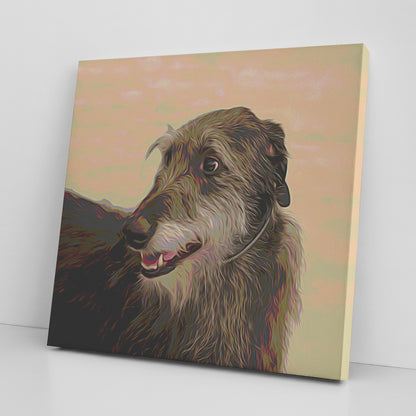 Buy Seamus IV Gallery Canvas | Shop for Irish Wolfhound Wall Art | Roscoe & Charlie