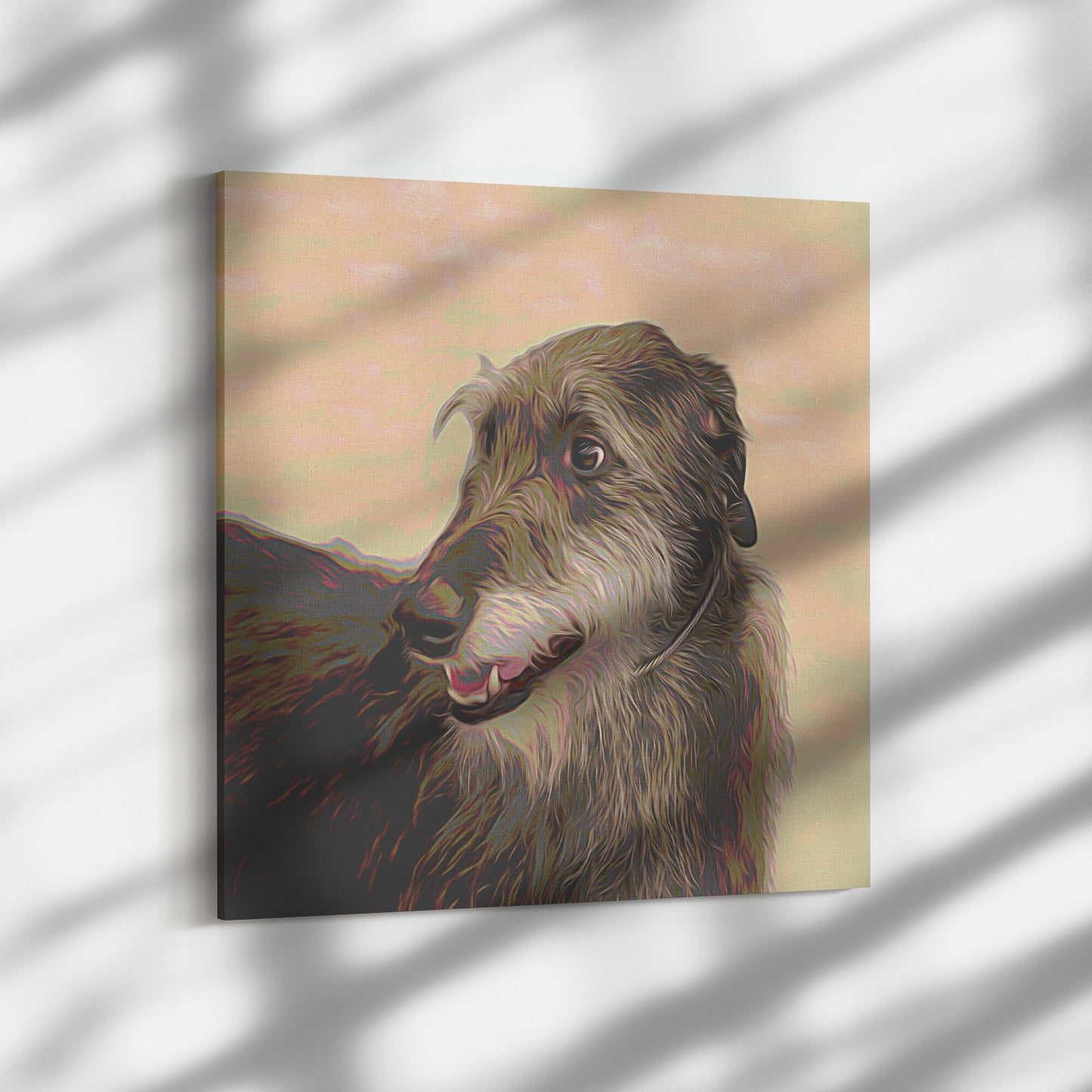 Buy Seamus IV Gallery Canvas | Shop for Irish Wolfhound Wall Art | Roscoe & Charlie