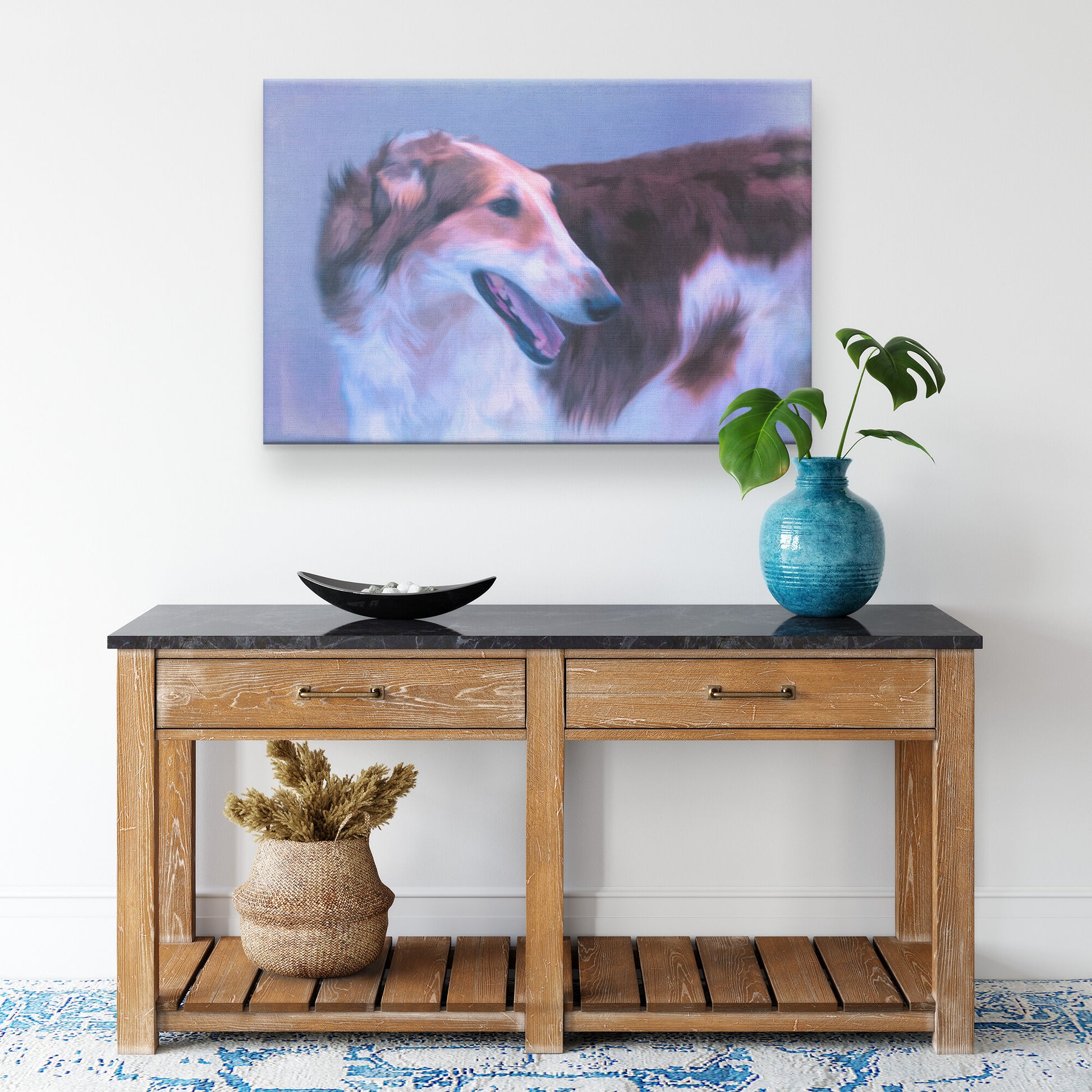 Buy Tasha I Gallery Canvas | Shop Borzoi Canvas Wall Art | Roscoe & Charlie