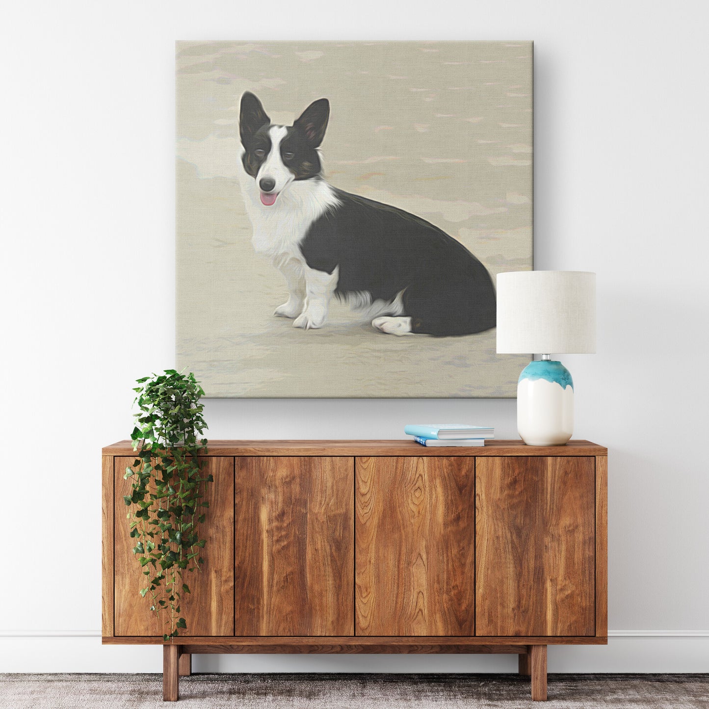 Buy Toby I Gallery Canvas | Shop for Corgi Wall Art | Roscoe & Charlie