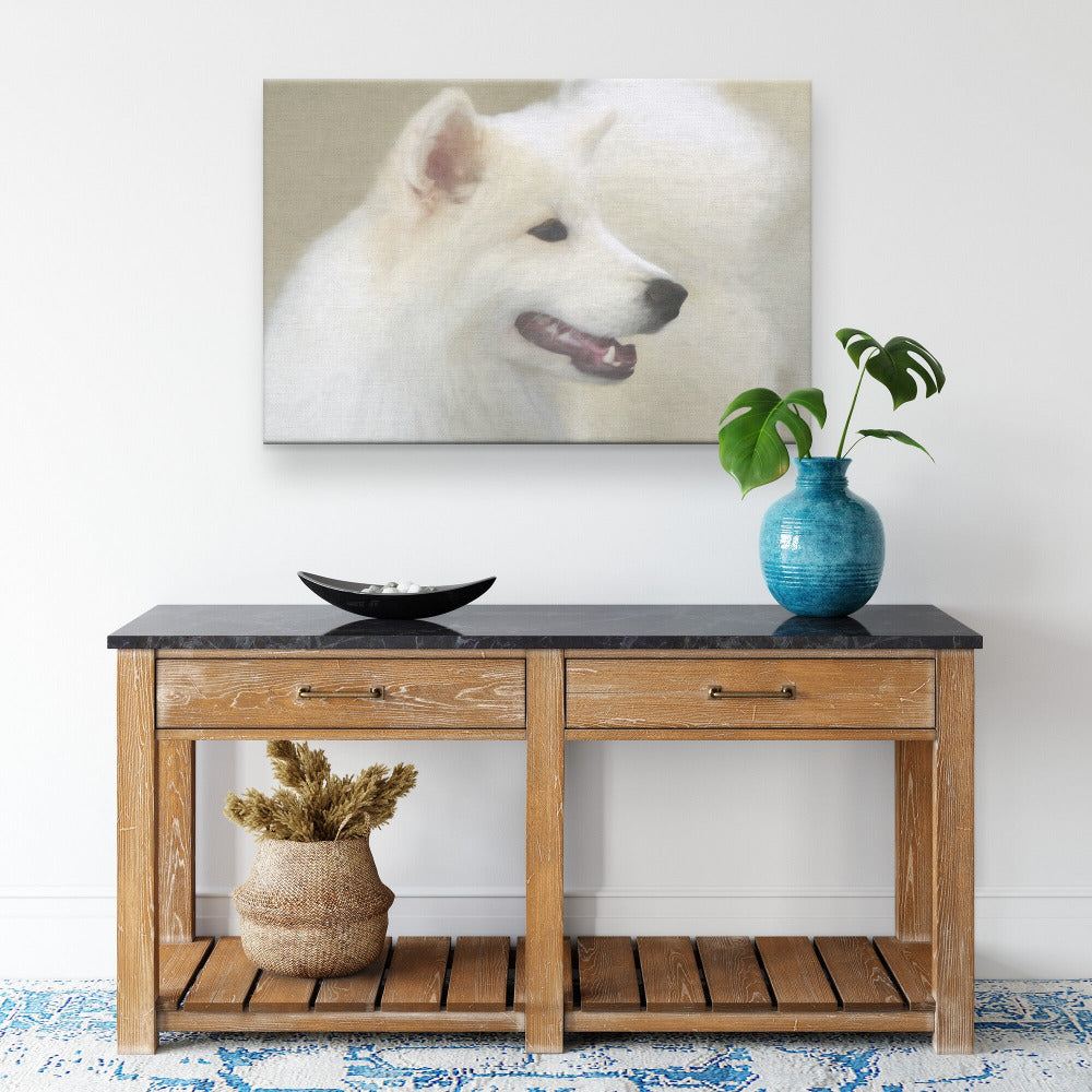 Buy Winter II Gallery Canvas | Shop for Samoyed Wall Art | Roscoe & Charlie