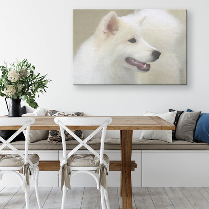 Buy Winter II Gallery Canvas | Shop for Samoyed Wall Art | Roscoe & Charlie