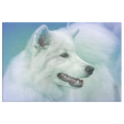 Buy Winter III Gallery Canvas | Shop Samoyed Wall Art | Roscoe & Charlie