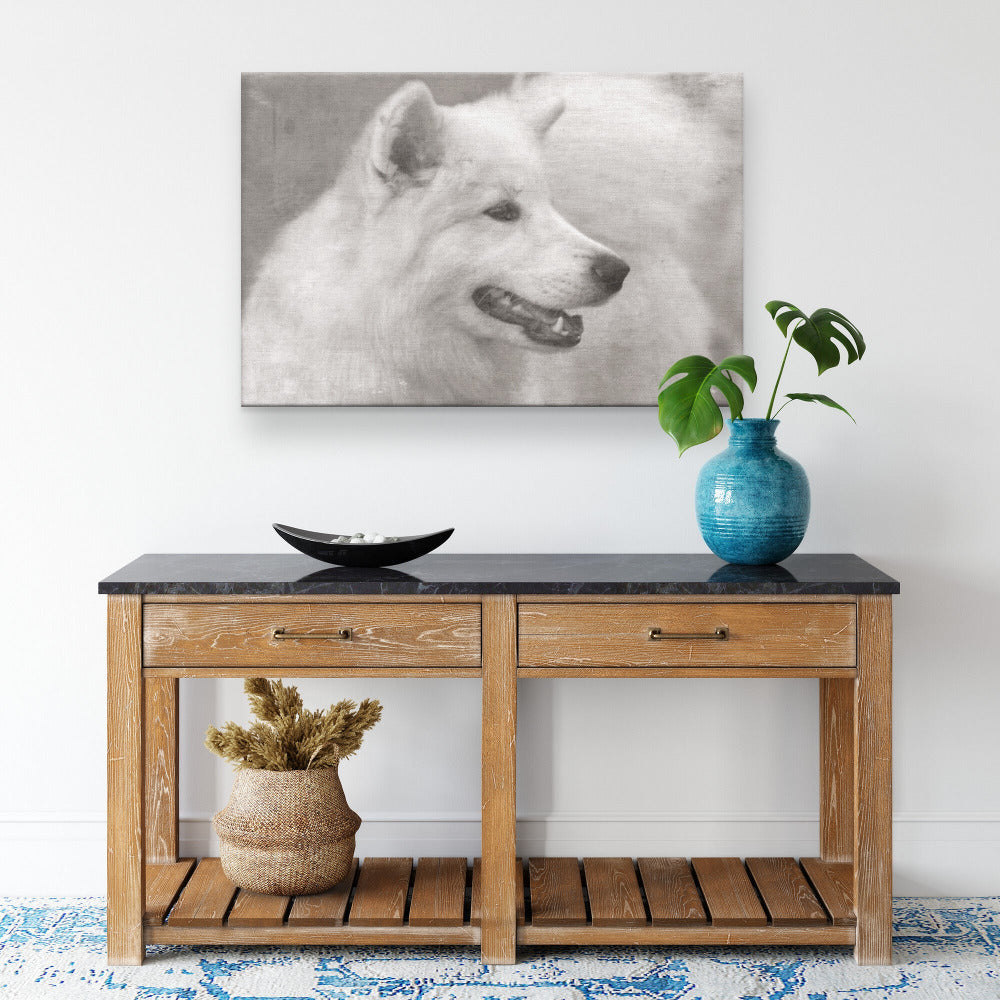 Buy Winter IV Gallery Canvas | Shop for Samoyed Wall Art | Roscoe & Charlie