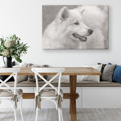 Buy Winter IV Gallery Canvas | Shop for Samoyed Wall Art | Roscoe & Charlie