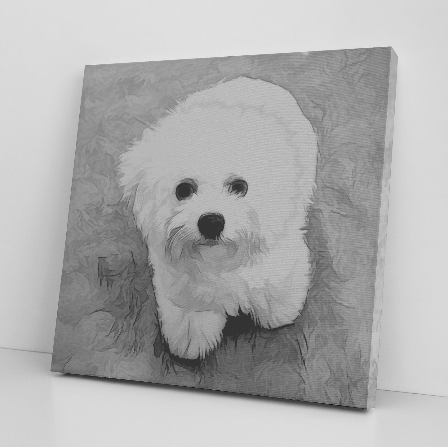 Buy Zoey I Gallery Canvas | Shop Bichon Frise Wall Art | Roscoe & Charlie