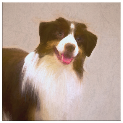 Buy canvas art with Australian Shepherd prints online | Roscoe & Charlie