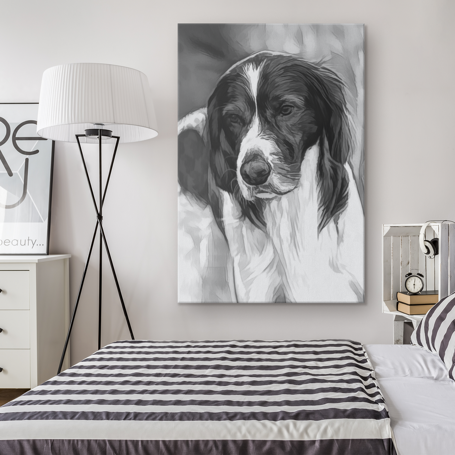 Shop for Gallery Wrapped Canvas with Irish Red & White Setter wall art | Roscoe & Charlie