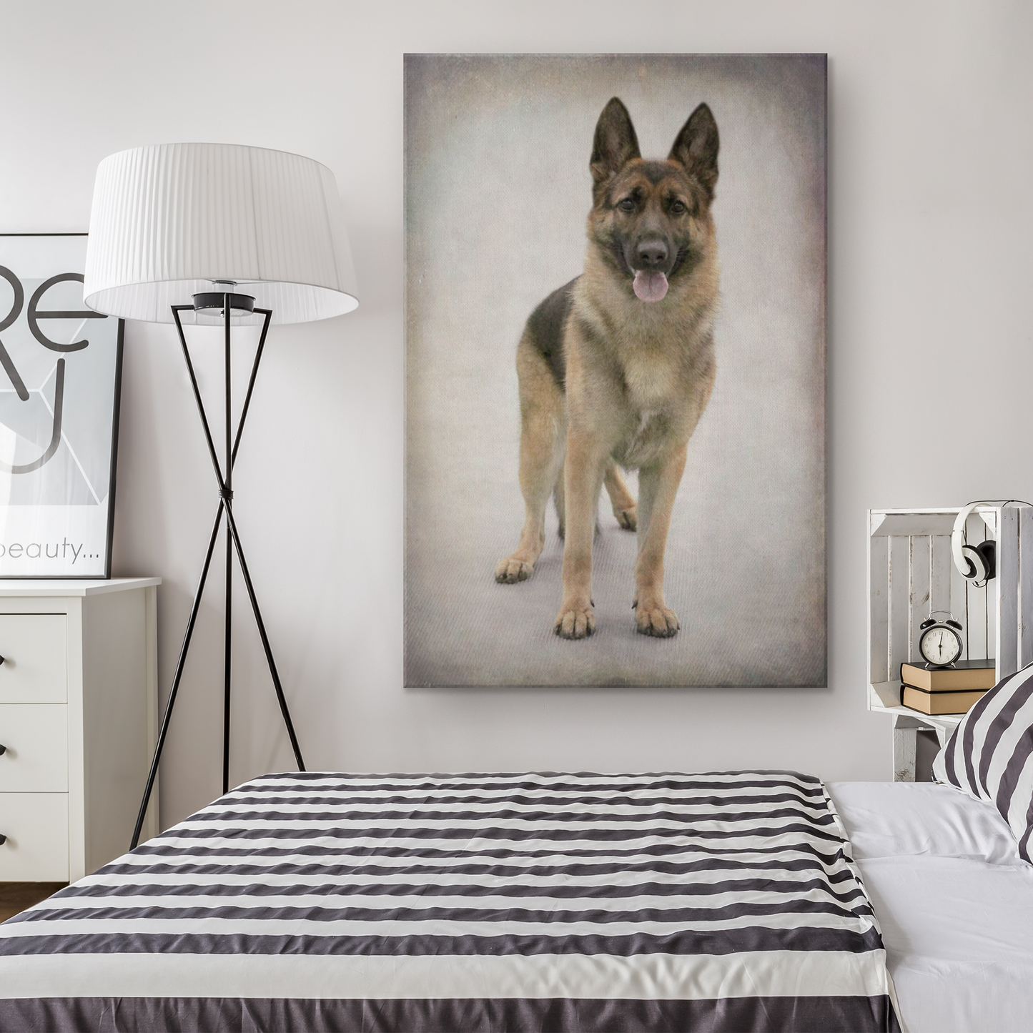 Shop for German Shepherd Wall Canvas | Roscoe & Charlie