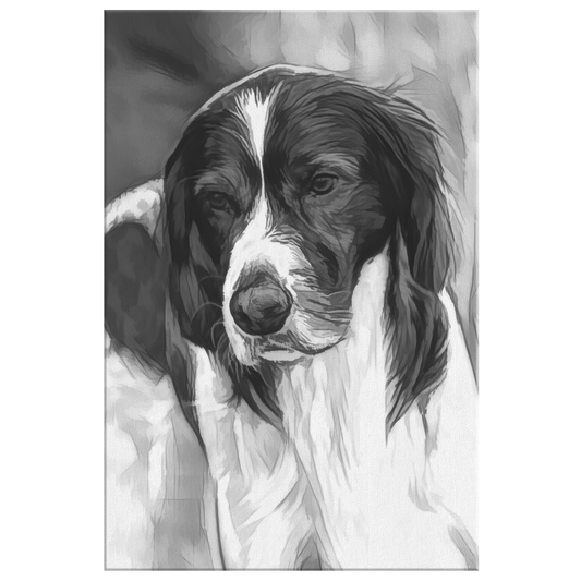 Buy Gallery wrapped canvas with Irish Red & White Setter wall art | Roscoe & Charlie