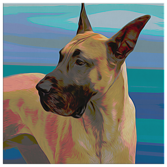 Buy Great Dane Pop Art Canvas | Roscoe & Charlie