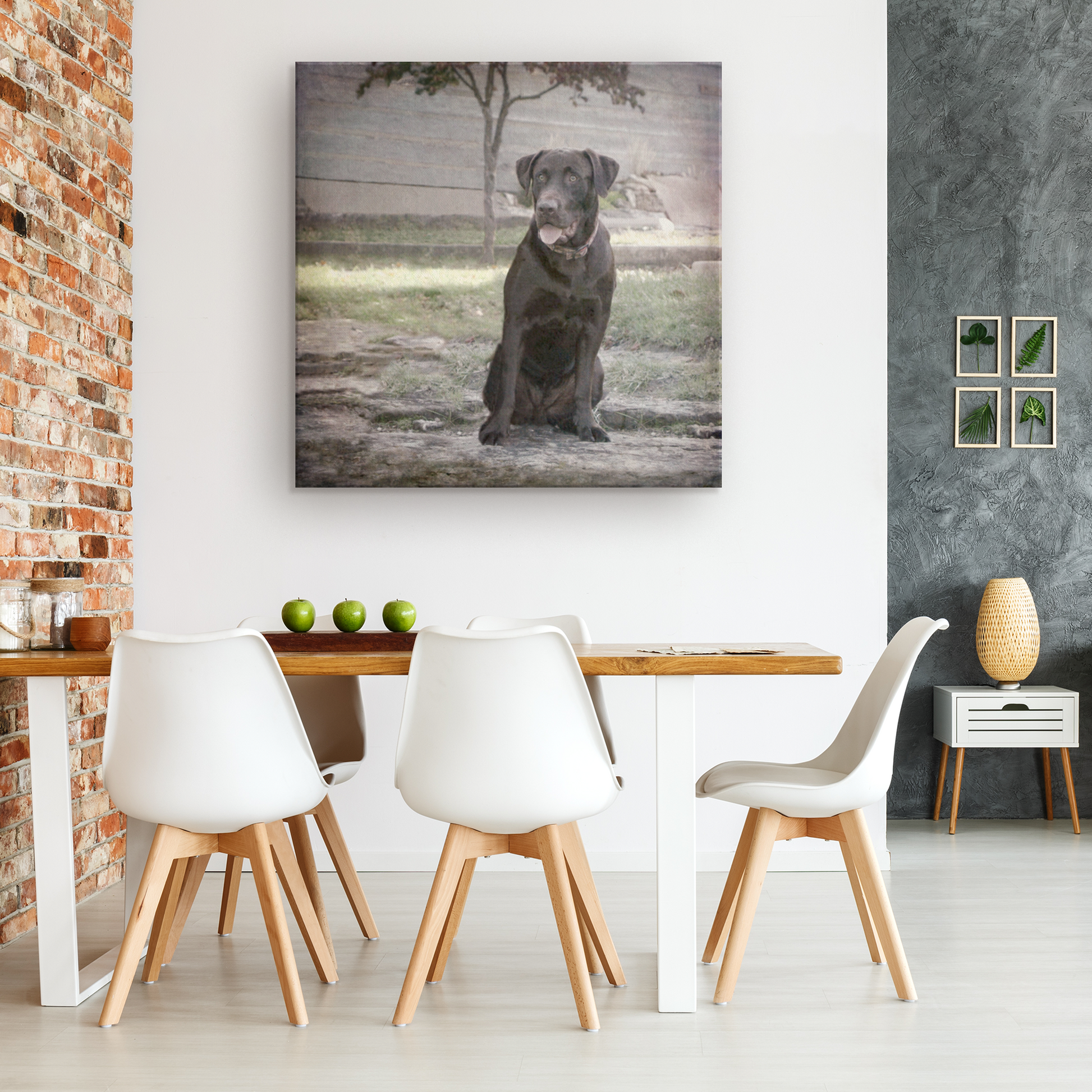 Shop online for Chocolate Lab Wall Canvas | Roscoe & Charlie