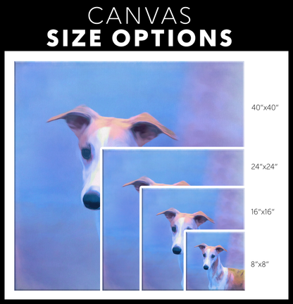 Whippet dog wall art available online | Roscoe & Charlie