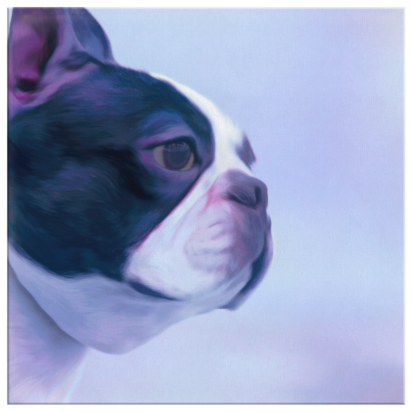 Buy canvas wall art with Boston Terrier Prints online | Roscoe & Charlie