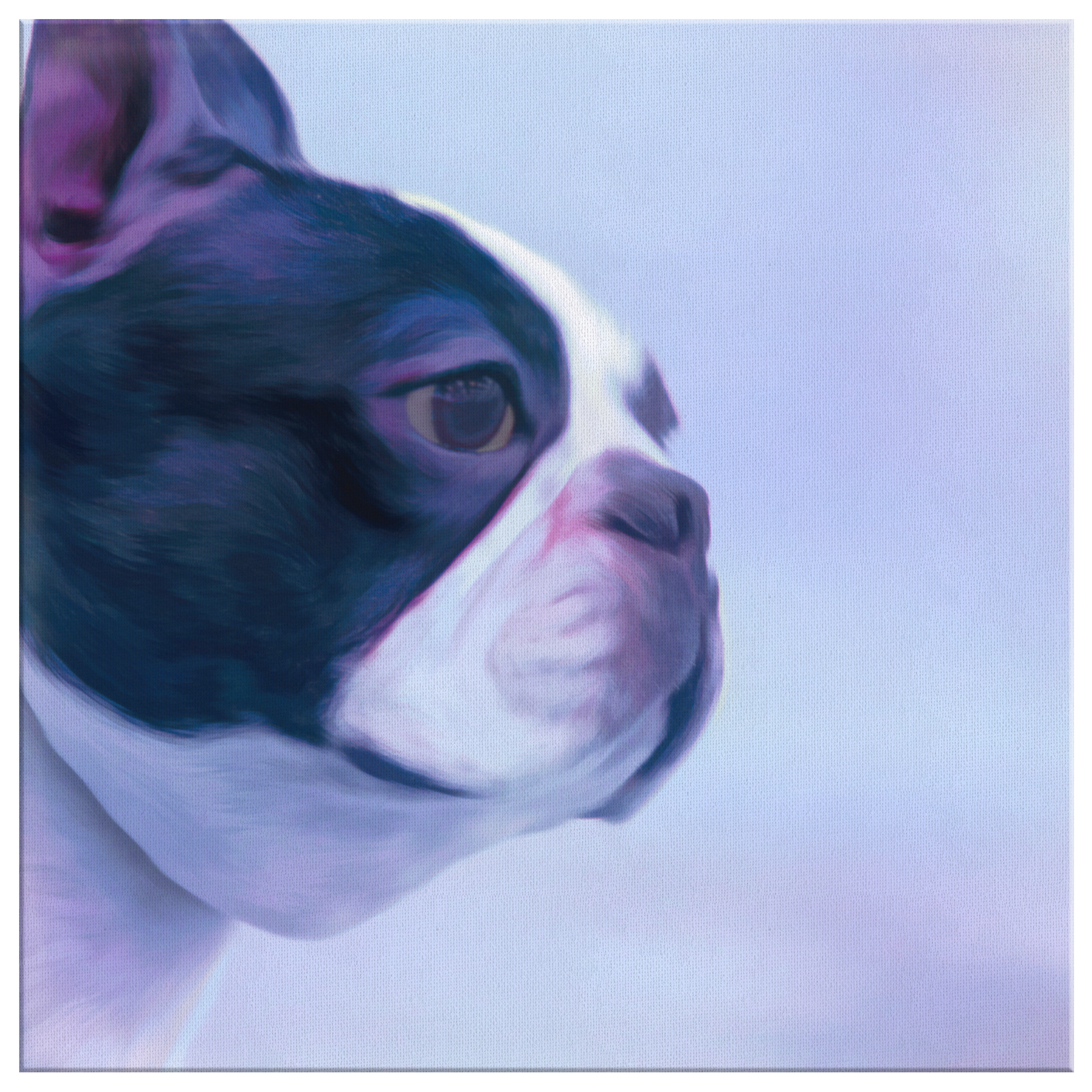 Buy canvas wall art with Boston Terrier Prints online | Roscoe & Charlie