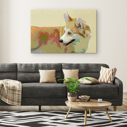 Shop for Corgi Wall Canvas online | Roscoe & Charlie