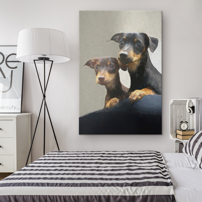 Shop for Dachshund Wall Canvases online | Roscoe & Charlie