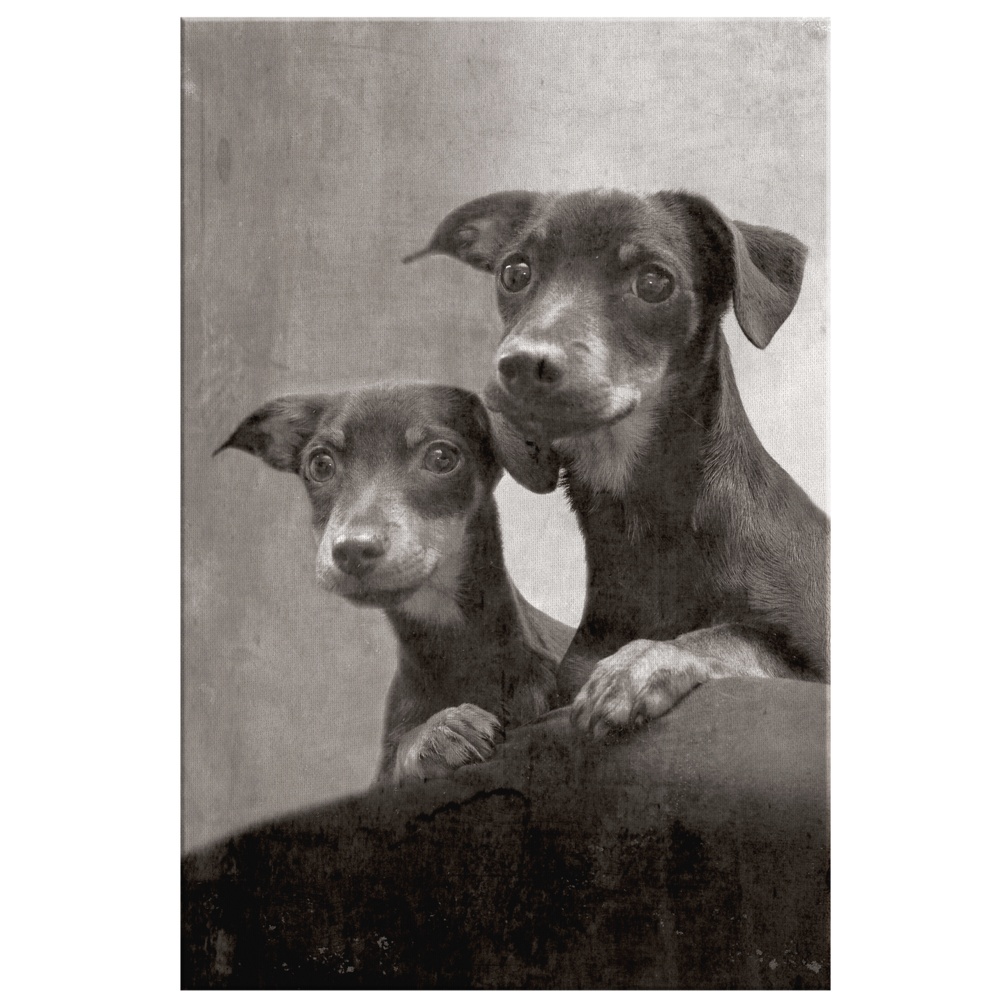 Buy Dachshund Wall Canvas | Roscoe & Charlie