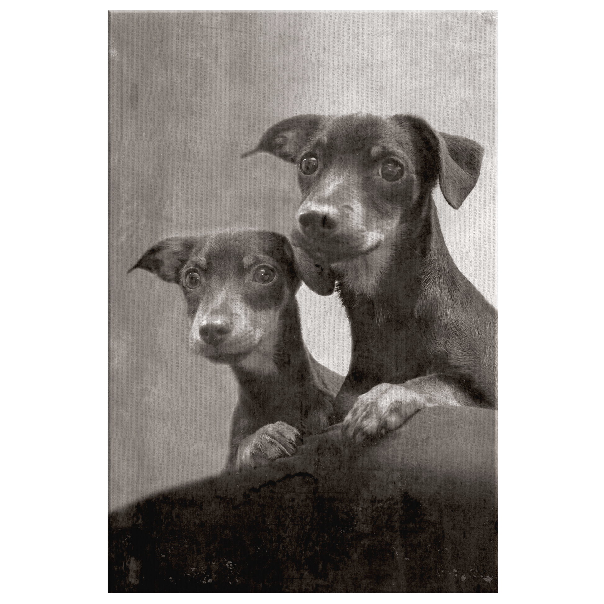 Buy Dachshund Wall Canvas | Roscoe & Charlie