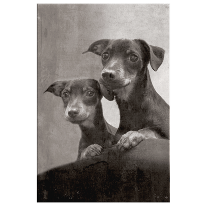 Buy Dachshund Wall Canvas | Roscoe & Charlie